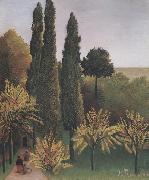 Henri Rousseau Landscape in Buttes-Chaumont Sweden oil painting artist